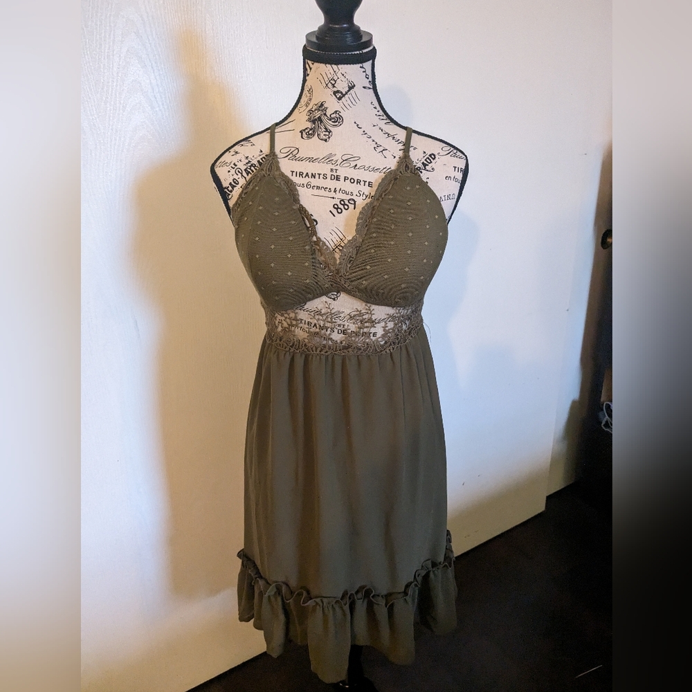 Green summer dress